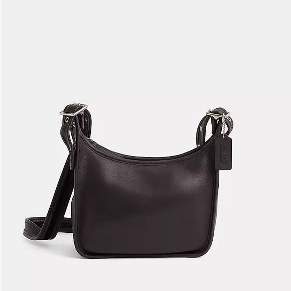 Vintage COACH 9950 Black Glovetanned Leather Ergo Shoulder Bag RARE